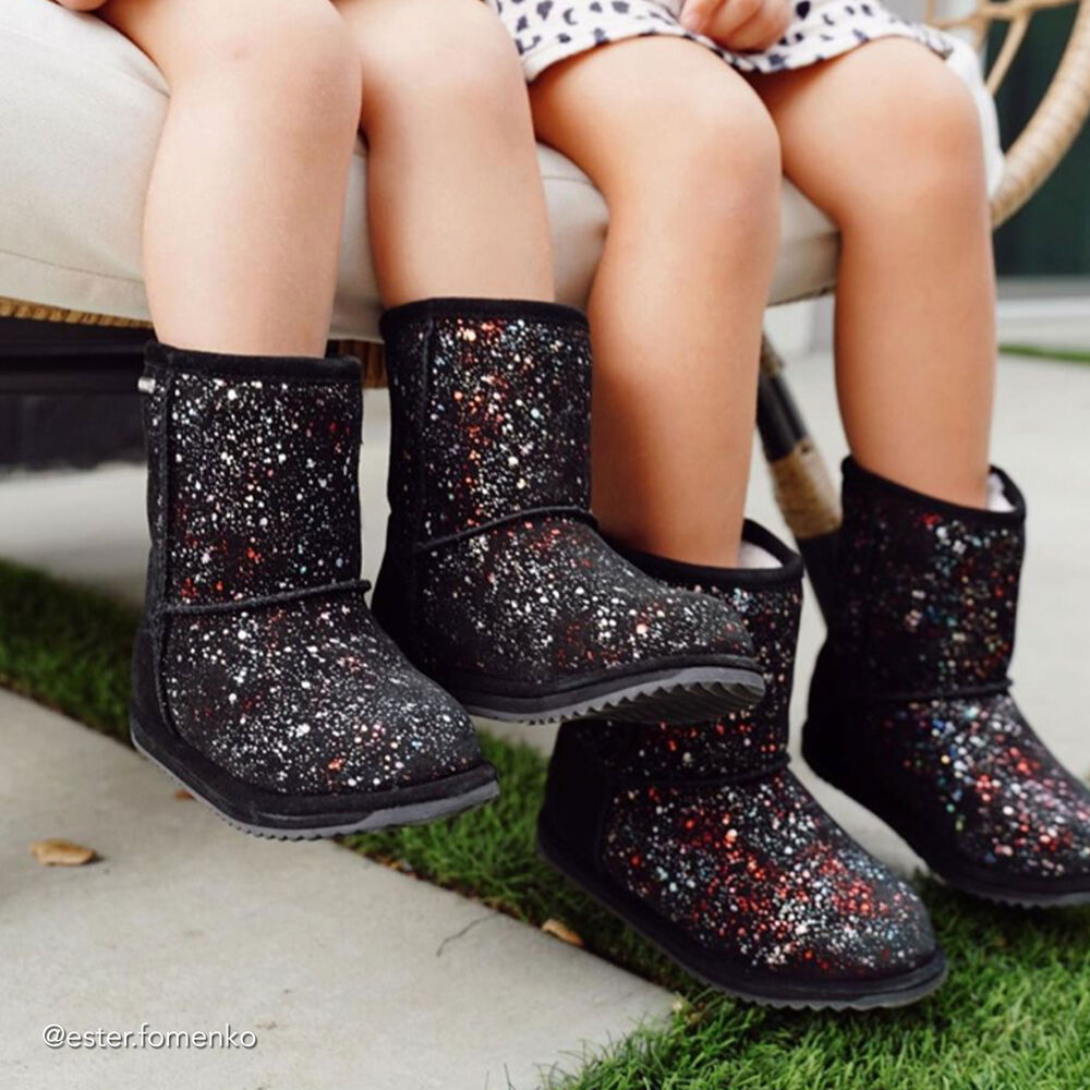 Emu Galaxy Brumby Stiefel Kinder Schwarz | 71TKJQBFC
