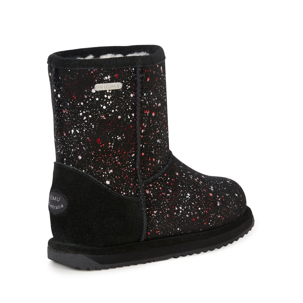 Emu Galaxy Brumby Stiefel Kinder Schwarz | 71TKJQBFC