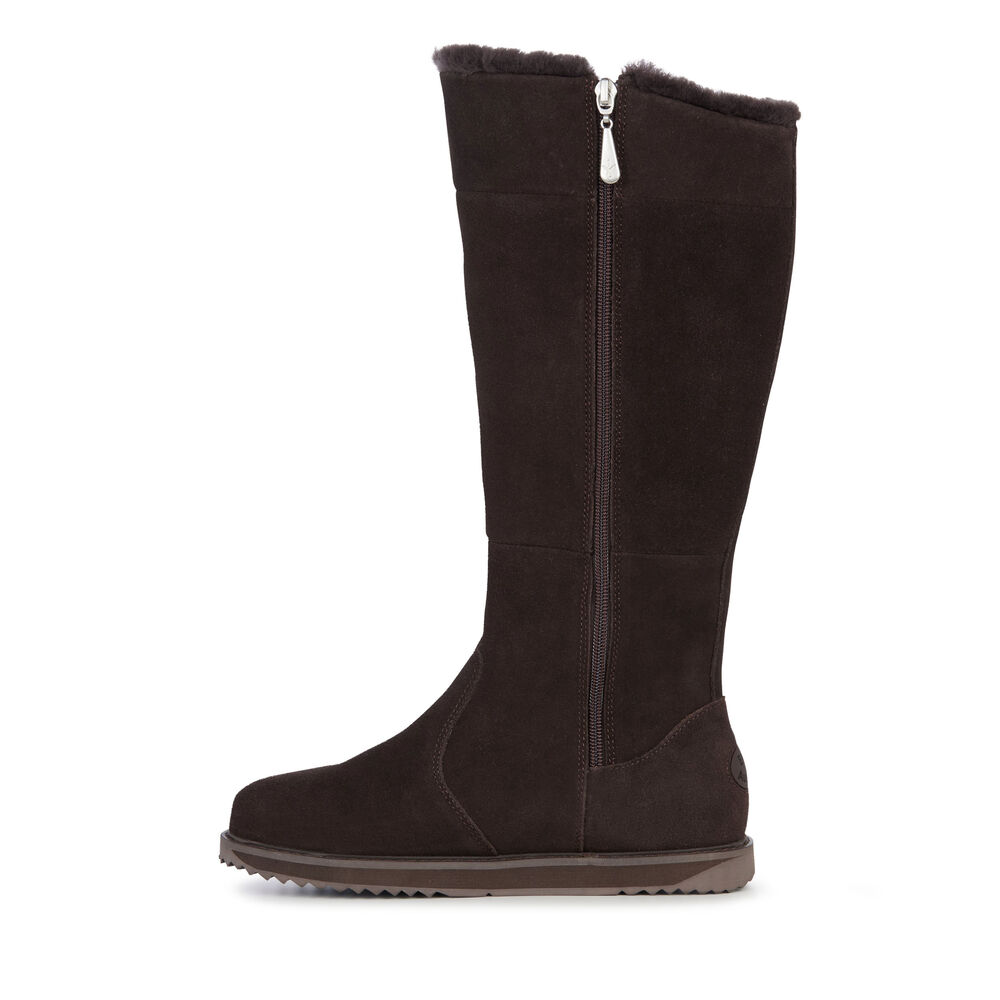 Emu Moonta Stiefel Damen Schokolade | 05ZQIEFAT