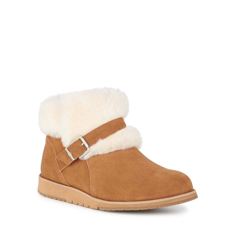 Emu Oxley Fur Cuff Stiefel Damen Braun | 60DMWFKUH