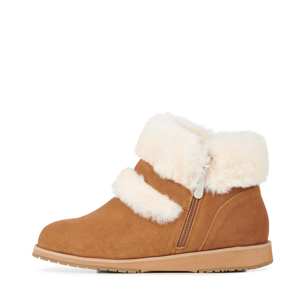 Emu Oxley Fur Cuff Stiefel Damen Braun | 60DMWFKUH
