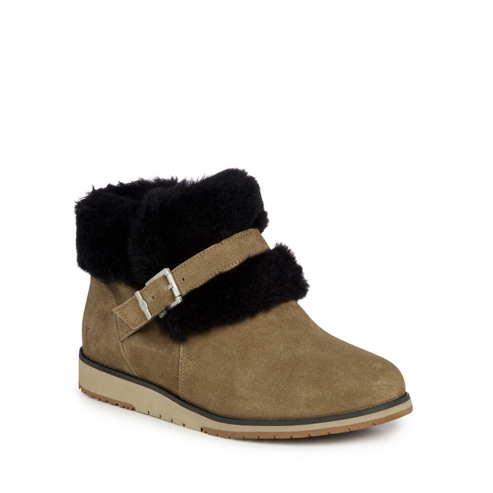 Emu Oxley Fur Cuff Stiefel Damen Braun | 93DFPWRAB