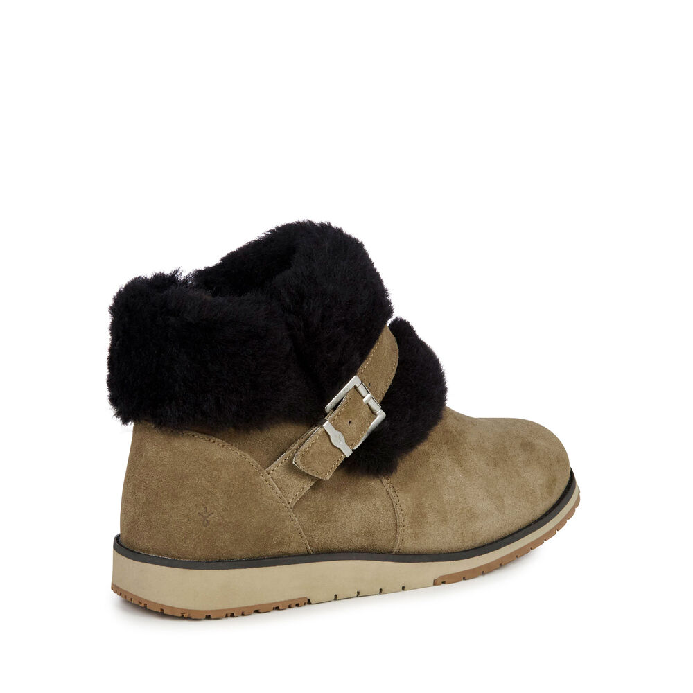Emu Oxley Fur Cuff Stiefel Damen Braun | 93DFPWRAB