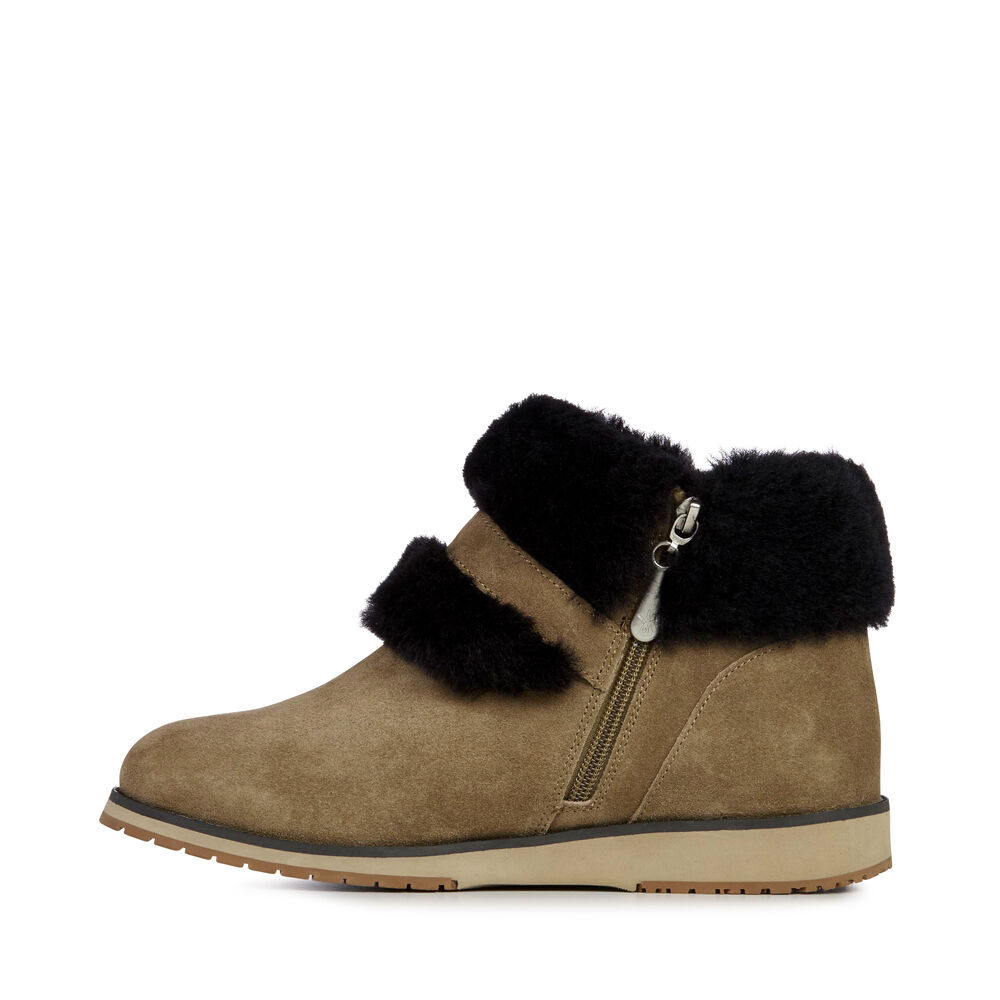 Emu Oxley Fur Cuff Stiefel Damen Braun | 93DFPWRAB