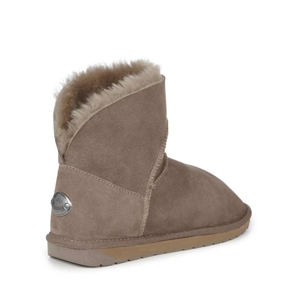 Emu Platinum Barwon Mini Stiefel Damen Khaki | 02FPQGKTW