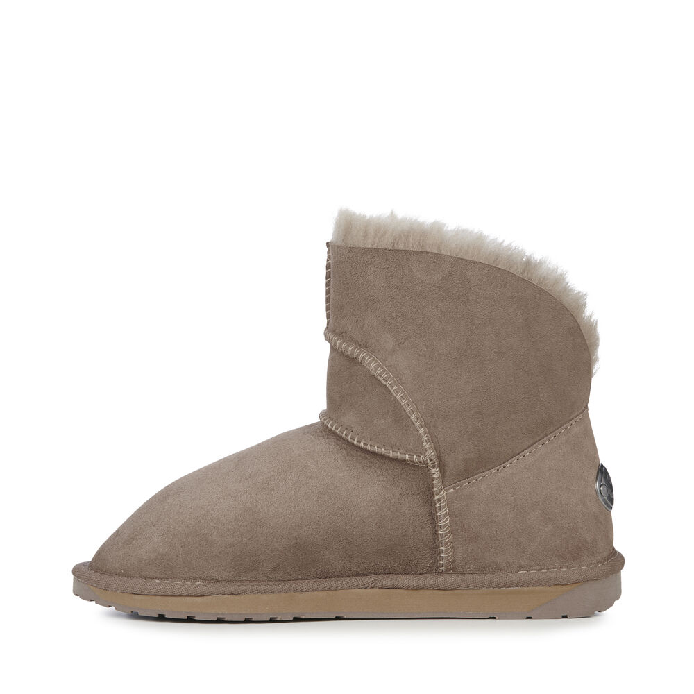 Emu Platinum Barwon Mini Stiefel Damen Khaki | 02FPQGKTW