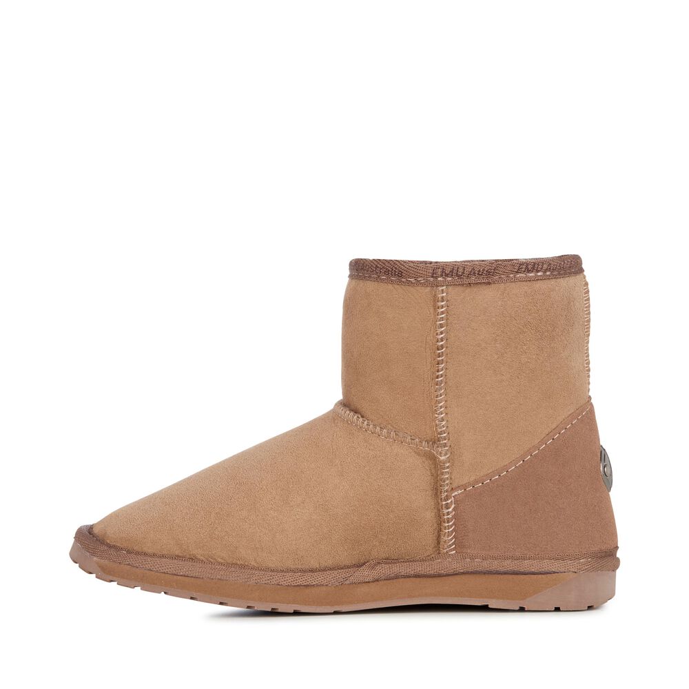 Emu Platinum Stinger Mini Stiefel Damen Khaki | 75WXQJYSN