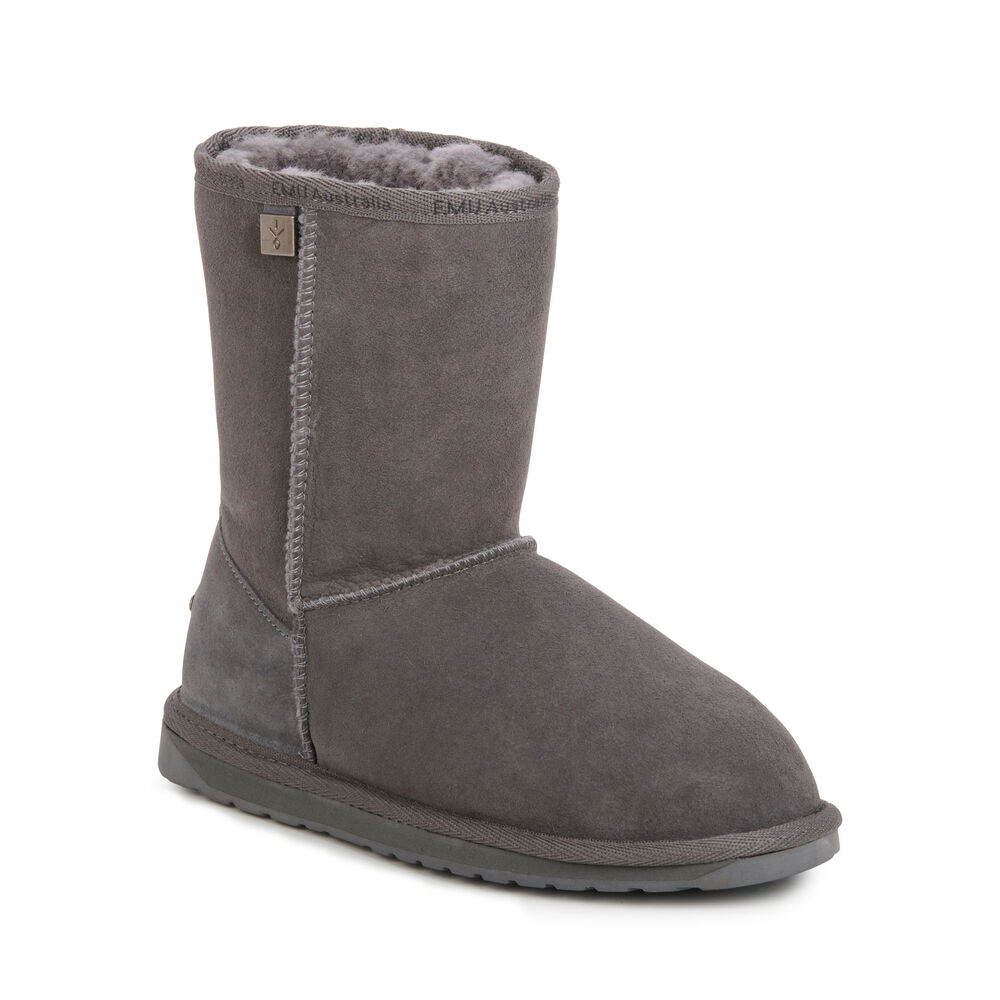 Emu Platinum Stinger Slim Lo Stiefel Damen Tiefesgrau | 40BFTDKPU