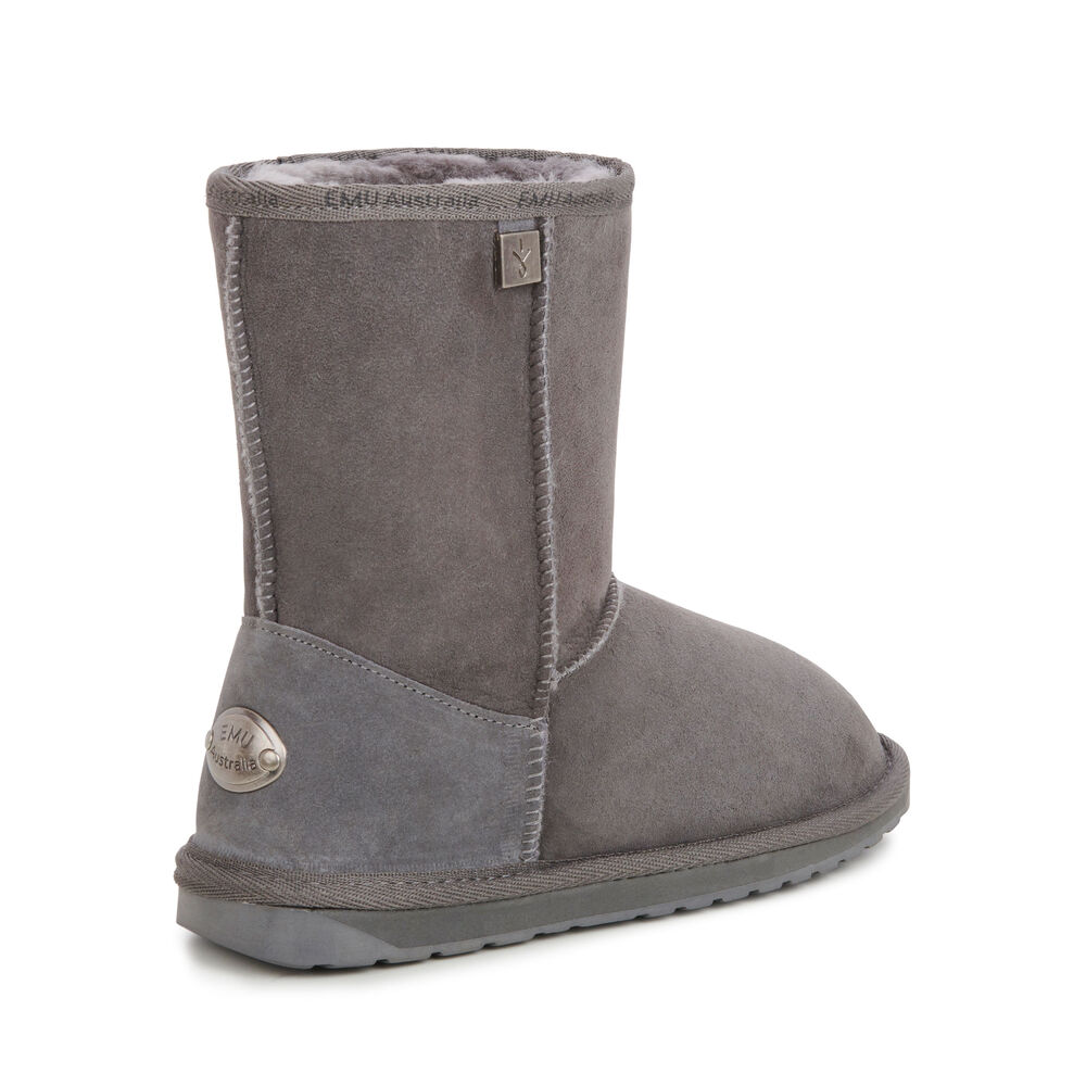 Emu Platinum Stinger Slim Lo Stiefel Damen Tiefesgrau | 40BFTDKPU