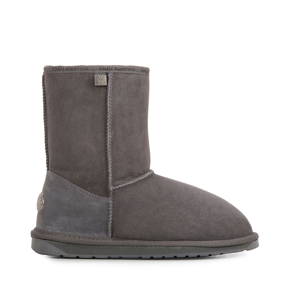 Emu Platinum Stinger Slim Lo Stiefel Damen Tiefesgrau | 40BFTDKPU