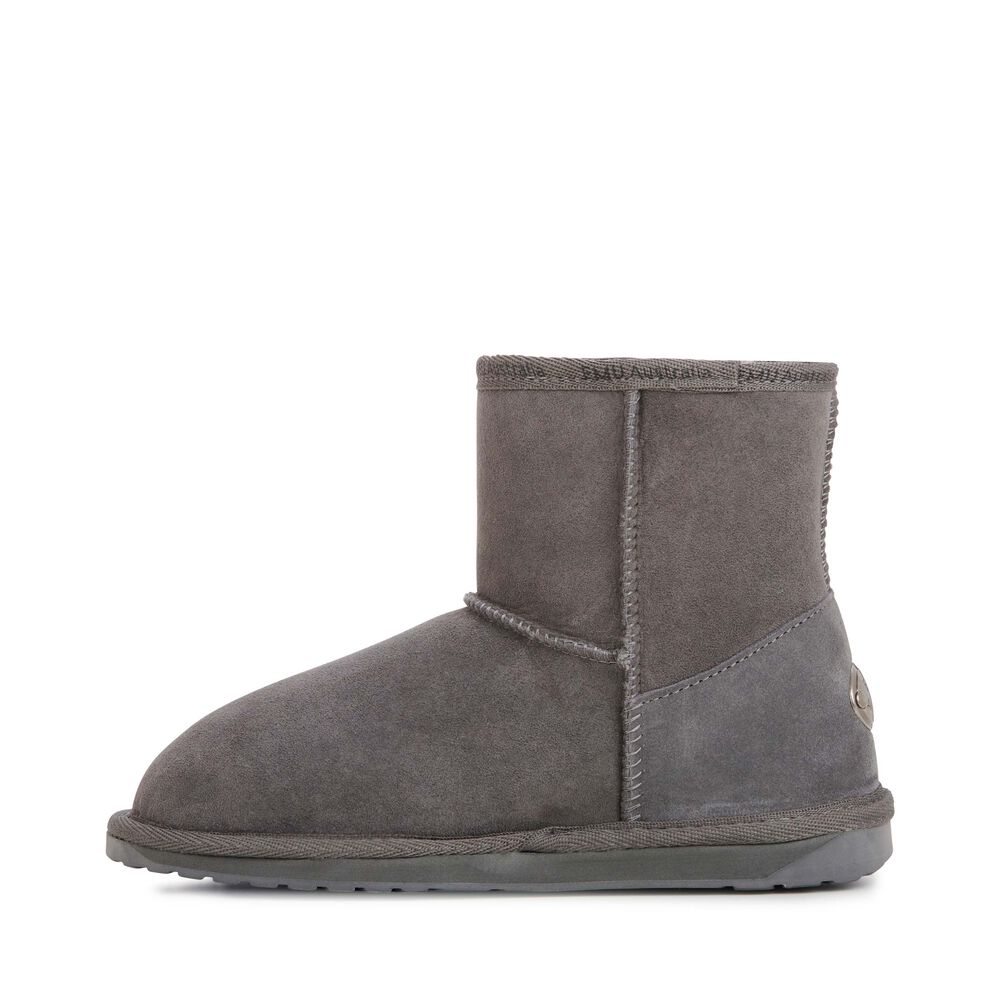 Emu Platinum Stinger Slim Mini Stiefel Damen Tiefesgrau | 04XIFUBHL