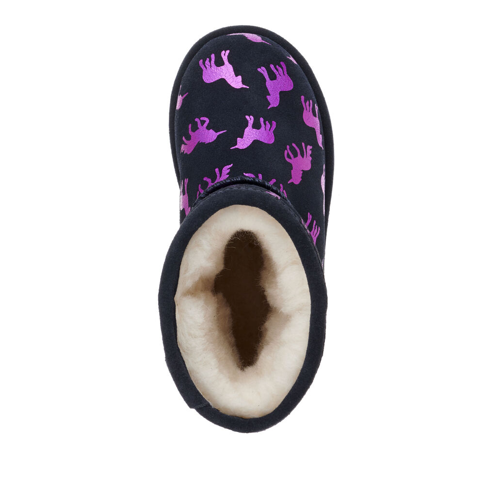 Emu Rainbow Unicorn Brumby Stiefel Kinder Navy | 28IKEROFL