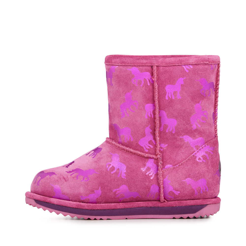 Emu Rainbow Unicorn Brumby Stiefel Kinder Tiefesrosa | 96FBIXQWR
