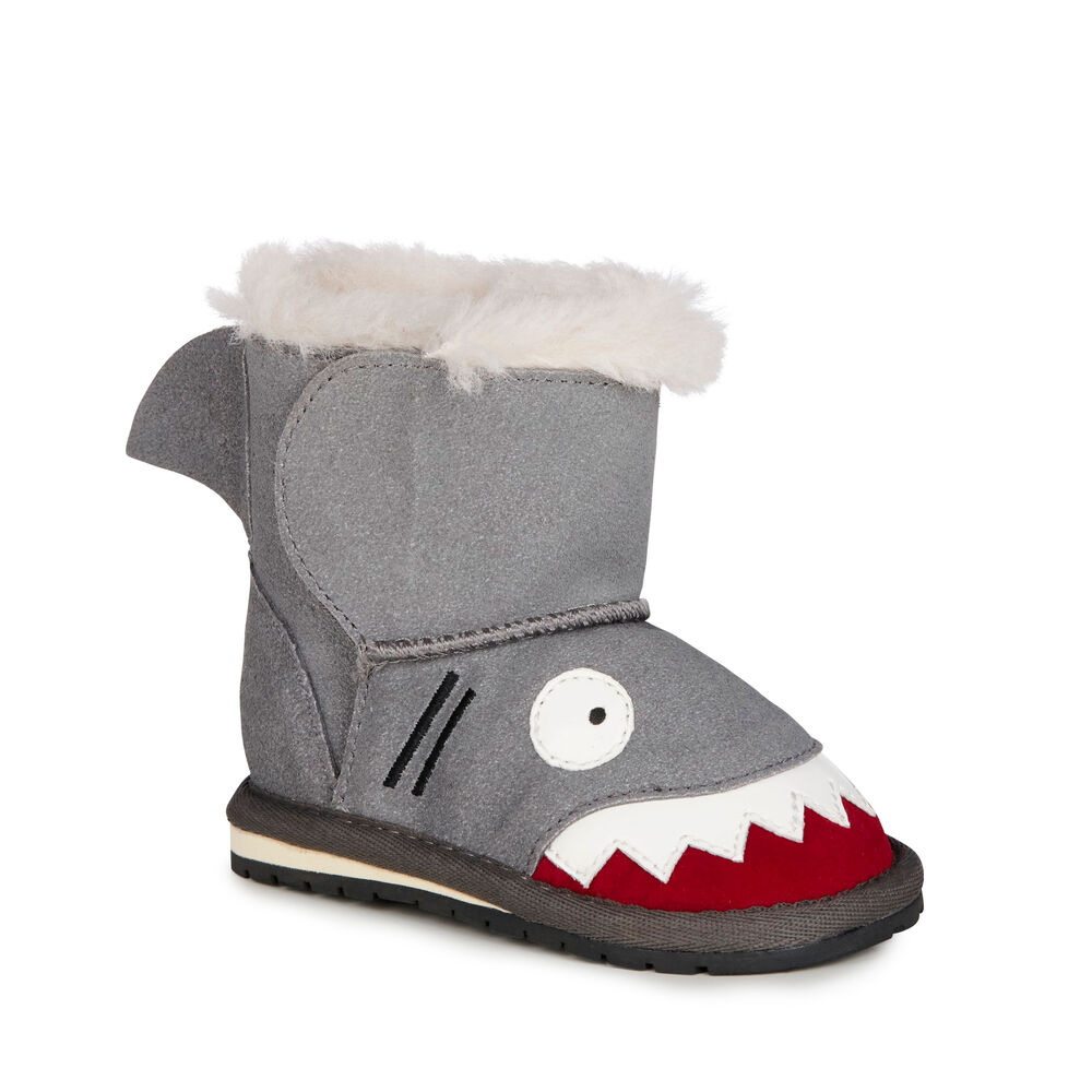 Emu Shark Walker Babies Stiefel Kinder Grau | 98SBIJTNK
