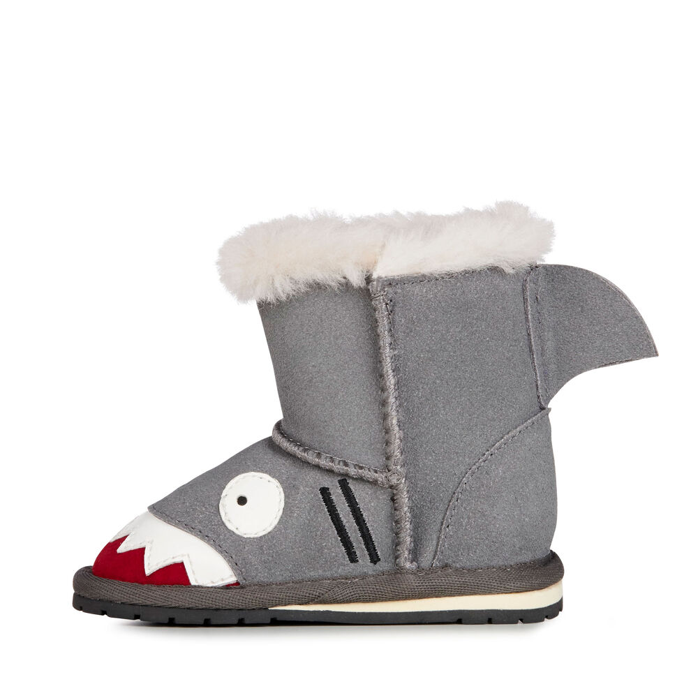 Emu Shark Walker Babies Stiefel Kinder Grau | 98SBIJTNK