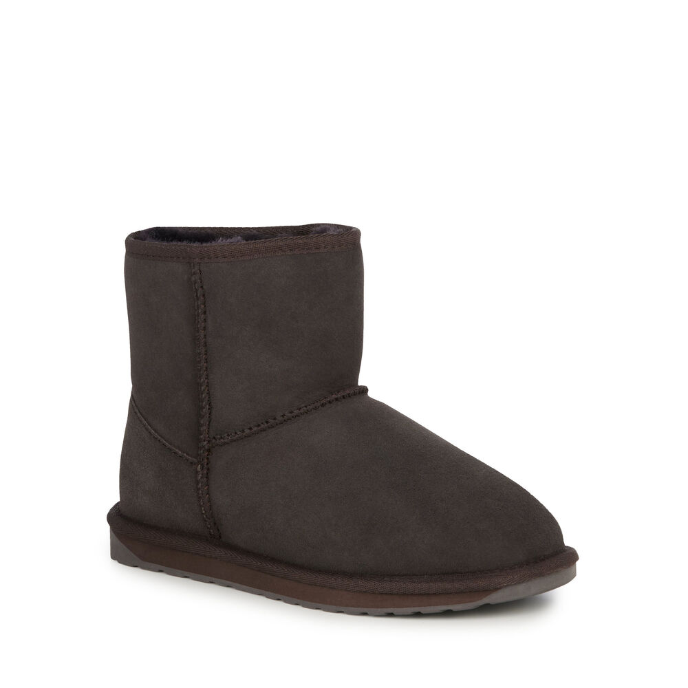Emu Stinger Mini Stiefel Damen Schokolade | 73KUWESFO