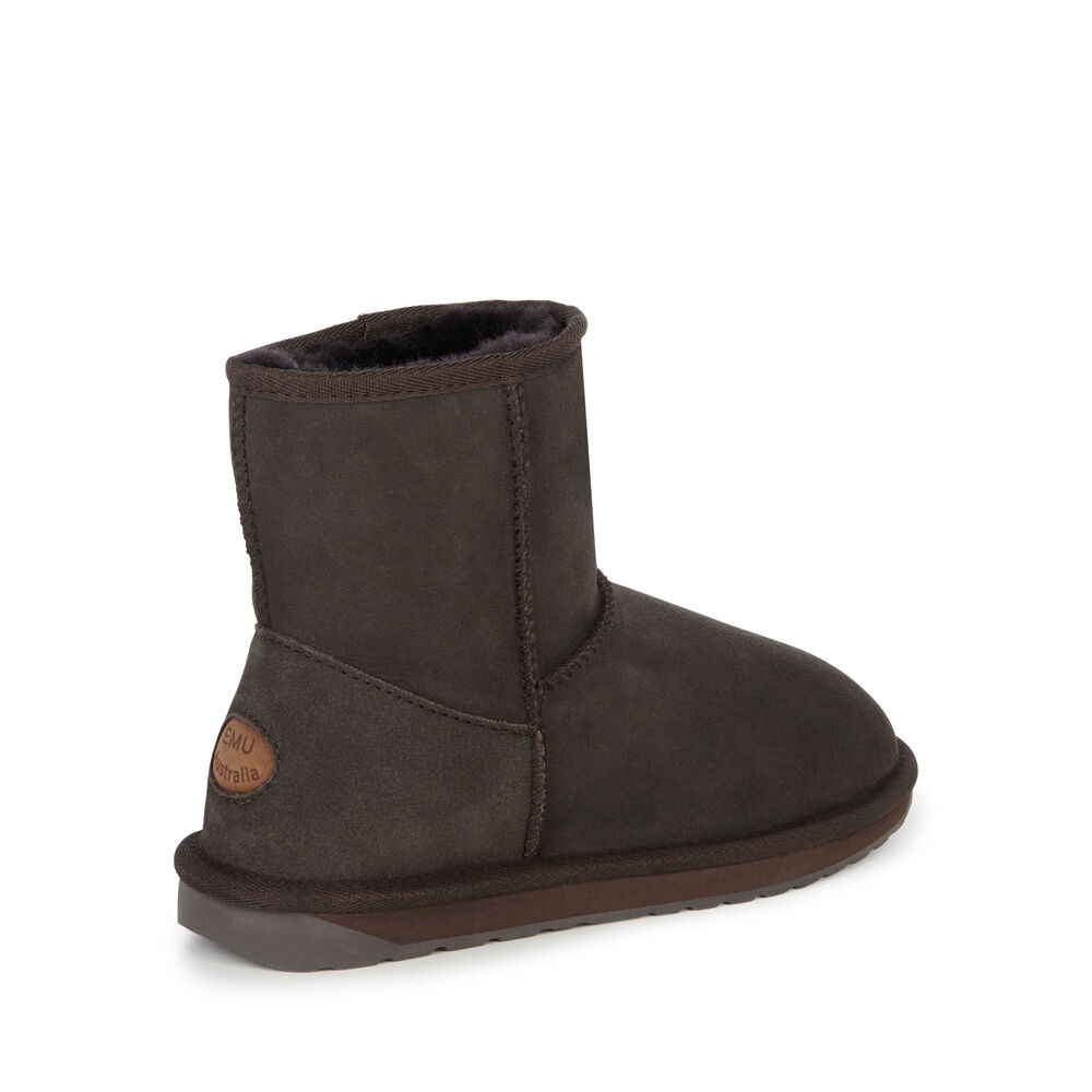 Emu Stinger Mini Stiefel Damen Schokolade | 73KUWESFO