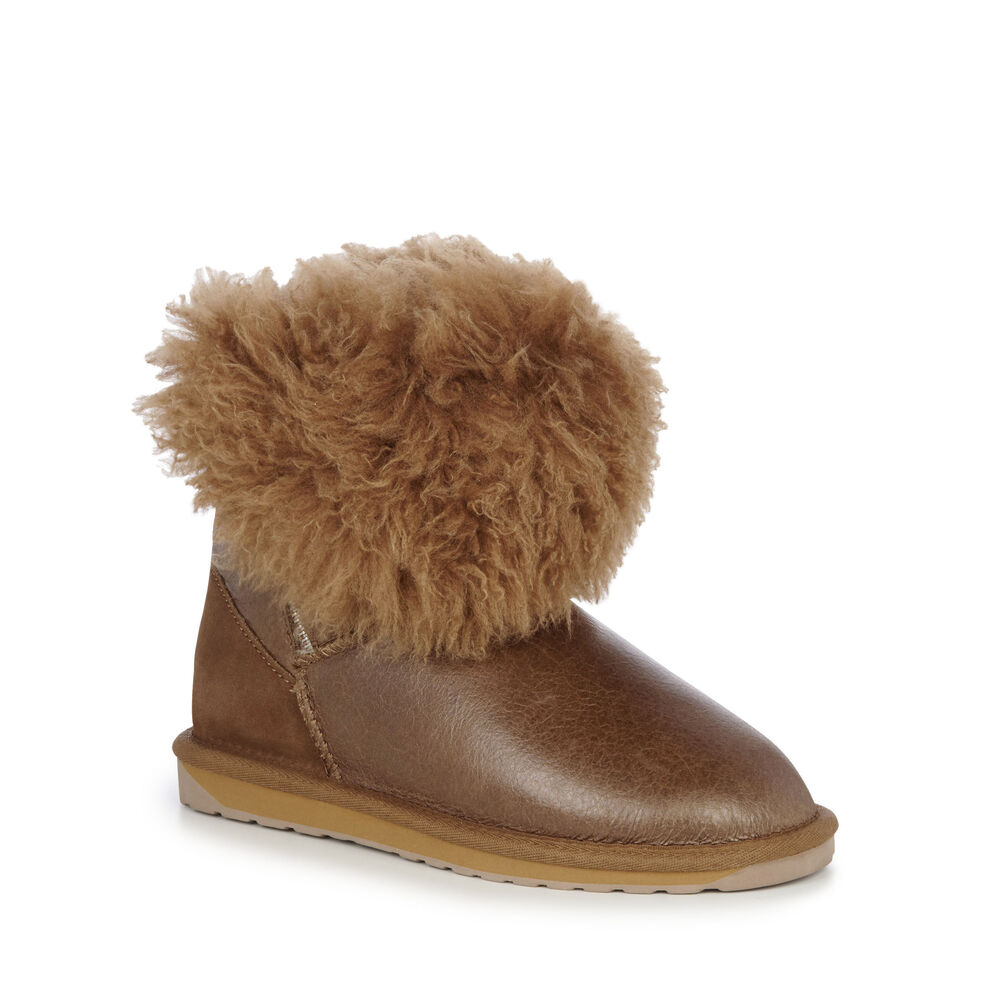 Emu Teddy Wurren Stiefel Damen Braun | 14WQTNHEK