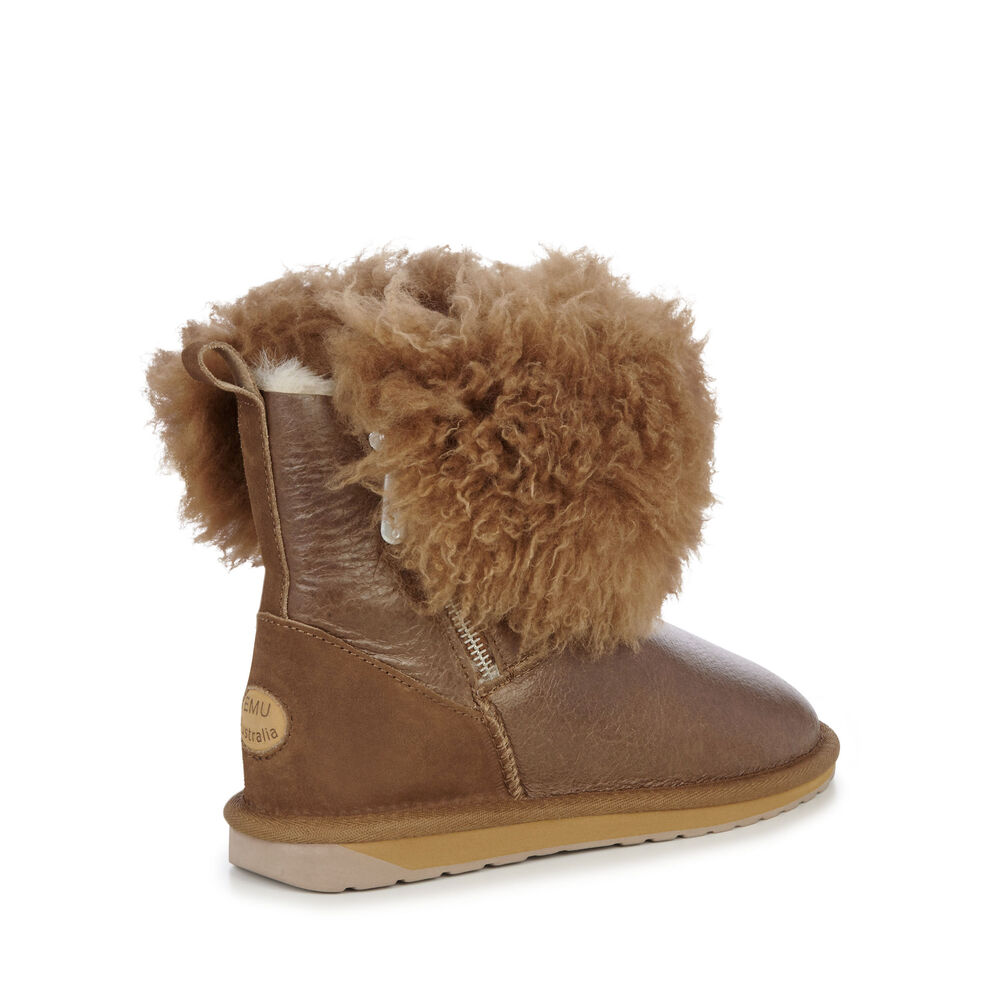 Emu Teddy Wurren Stiefel Damen Braun | 14WQTNHEK