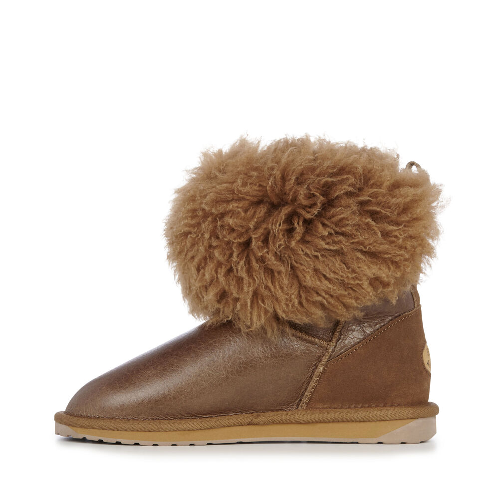 Emu Teddy Wurren Stiefel Damen Braun | 14WQTNHEK