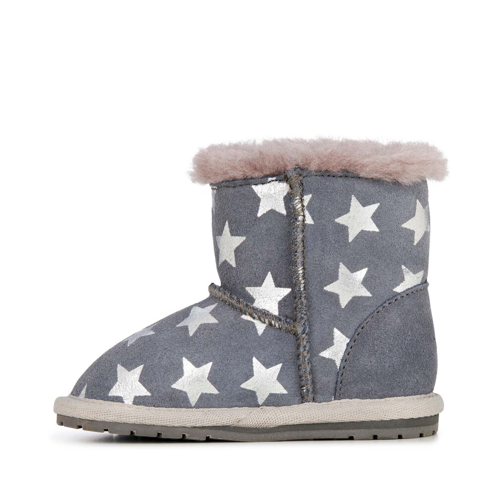Emu Toddle Starry Night Babies Stiefel Kinder Tiefesgrau | 41WYMNJGT