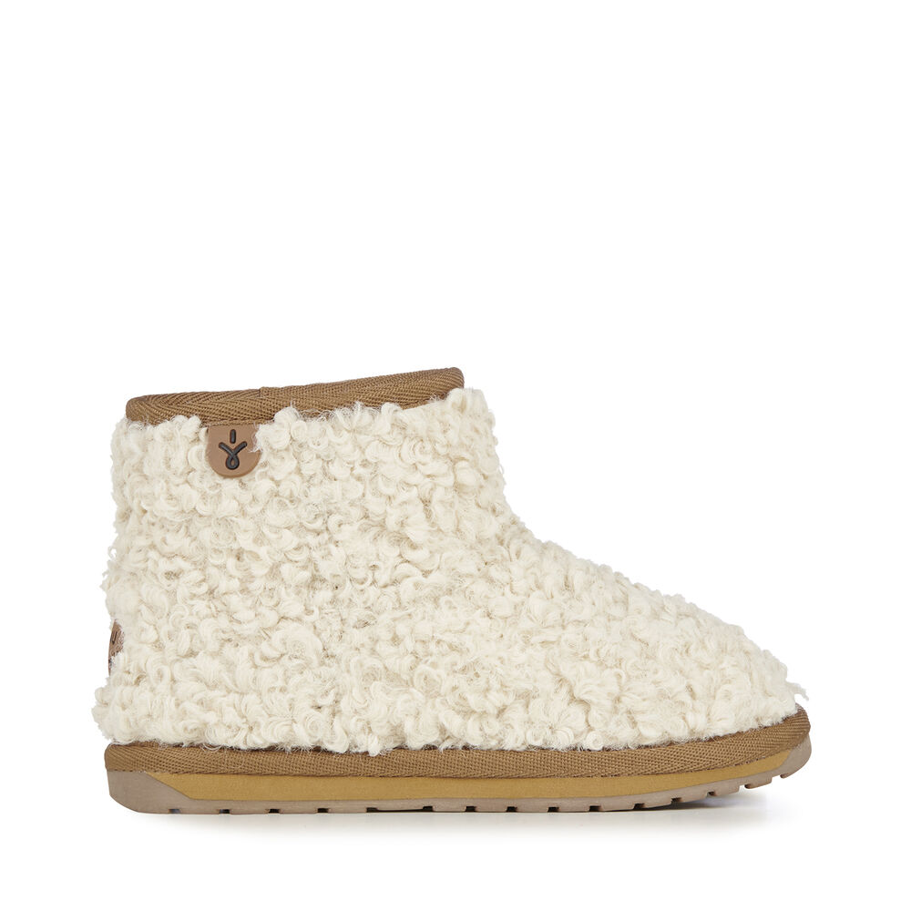 Emu Wallaby Mini Teddy Stiefel Kinder Beige | 06HJFUYKG
